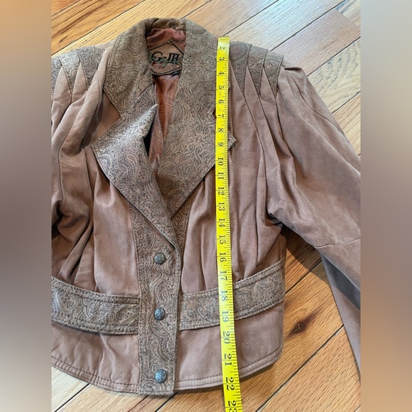 VTG Global Identity GIII Leather Aviator Jacket Women’s Size Small Brown - Picture 11 of 15